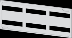 Cover, cut-out 6x 12TE, plastic, (W x H) 750 x 300 mm, 72 HP, light gray, for ALPHA 400/630/1250 DIN, 8GK9601-2KK31