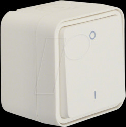 30723502 Ausschalter 2-polig mit Aufdruck '0' und '1' AP W.1 polarweiß