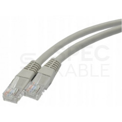 Patchcord UTP kat.6 kabel sieciowy LAN 2x RJ45 linka szary 0,25m securityNET