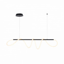 Lampa wisząca BALBO kolor czarny aluminium/metal, LED 3200 Lm barwa regulowana IP20 20006PM-BK Zuma Line