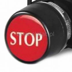 Przycisk chwilowy czerwony z czołem