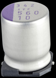 10SVP560M SMD-polymer aluminium, low ESR, 560 µ, 10 V