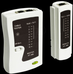 Cable tester for RJ11/RJ12/RJ45/ISDN