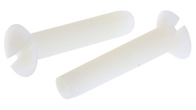 Śruby maszynowe M5 łeb z łbem stożkowym Nylon długość 25.0mm skok 0.80mm