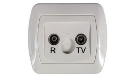 Simon Akord Gniazdo Antenowe Rd/Tv Końcowe Beżowe Aak/12