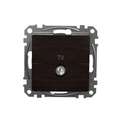 Gniazdo TV przelotowe (7dB), wenge, efekt drewna, Sedna Design i Elements SDD181474
