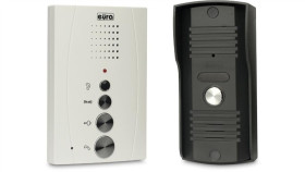 Zestaw Domofonowy Eura Adp-11A3 / Din15w12 + Elektrozaczep