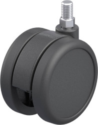 Blickle 759286 LKDB-PUA 75G Podwójna rolka skrętna z tworzywa sztucznego Średnica koła: 75 mm Maksymalne obciążenie: 75