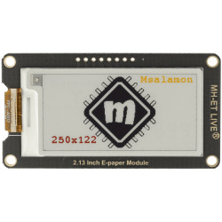 E-paper 2.13" 250x122px - wyświetlacz 4 kolory SPI czarny Biały żółty czerwony