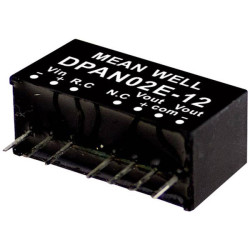 Mean Well DPAN02C-15 DC/DC converter 2 outputs 67 mA 2 W wide temp range