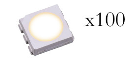 Opencircuit White 5050 SMD Leds - 100 pcs