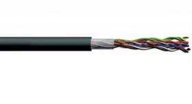 Przewód UTP 4X2X0,5 zelowany czarny skretka zewn.