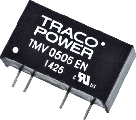 Przetwornica DC-DC, 1W, Uwe 4,5 → 5,5 V DC, Uwy 5V dc, Iwy 200mA Nie, TRACOPOWER Tak