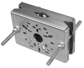 Stalowy uchwyt słupowy adapter do kamer kopułowych tubowych i obrotowych ocynk GL-218-GV 19663