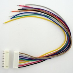 Konektor JST 10pin z gniazdem montażowym XH2.54 XH