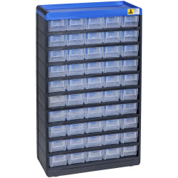Allit 464660 VarioPlus Pro Small Parts Container Black/Blue 300x525x135mm