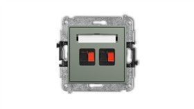Icon Mechanizm Gniazda Głośnikowego Podwójnego Szałwiowy 61Igg-2