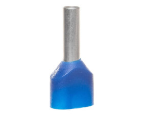 Końcówka tulejkowa podwójna izolowana /niebieska/ TV 2,5-10 /100szt./