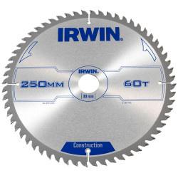IRWIN&#xAE; 1907700 General Purpose Table &amp; Mitre Saw Blade 250 x 30mm x 60T ATB
