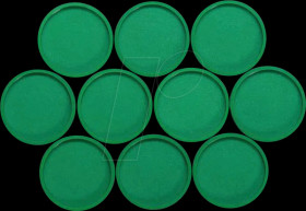 6172355 Magnets, 29 mm, green, 10 pieces