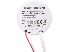 Zasilacz napięciowy typ ZOL15-12 100 - 240 V AC / 12 V DC 15 W IP 20 0 0