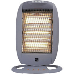 SHX 24HS1200 Halogen Heater 30 m&#xB2; Silver/Black 1200W Quiet