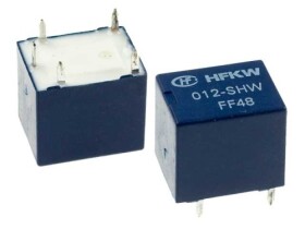 Przekaźnik samochodowy 12VDC 2x6A HFKW-012-SHW; Hongfa