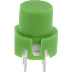 TruComponents 782740 Keyboard ,PCB Mount,Off/(On),D6,Green