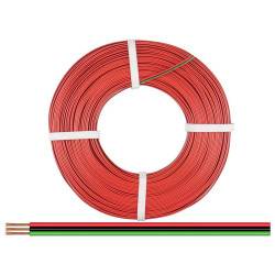 Donau 325-014-50 Elektronik Strand 3x0.25mm&#xB2; Red/Black/Green 50m
