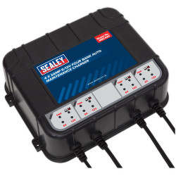 Sealey MBC420 Four Bank 6/12V 8Amp (4 x 2A) Auto Maintenance Charger