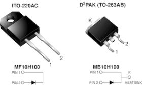 MF10H100 High Voltage Schottky Rectifier High Barrier Technology for Improved High Temperature Performance