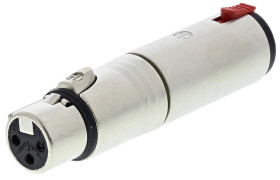 Adapter AV Żeńskie 1/4 cala stereo (1) na Żeńskie XLR (1)