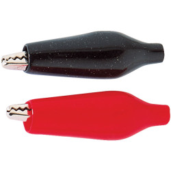 BKL 72403 Alligator clip Nickel-Plated with strong spring 24V 5A Black