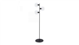 Lampa Podłogowa Stojąca Lambert Szklane Klosze Kulki K-4859 Kaja Lighting