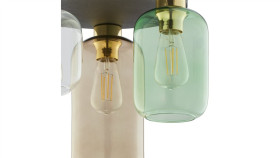 Lampa Wisząca Z Ledowymi Okręgami Do Jadalni Almeria Kolor Czarny, Led 35W...