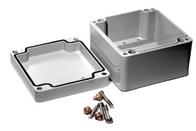 Obudowa Stop aluminiowy odlewany szerokość zew. 120 mm długość zew. 122 mm wys. zew. 60 mm Hammond IP68