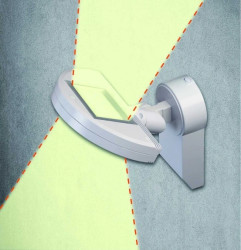 lampa led do oświetlania elewacji biała