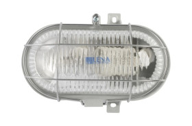 Oprawa kanałowa OVAL 1x100W E27 IIkl. 230V IP44 z siatka metal. wzmocnioną, kl. pryzmatyczny 100178