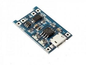 Moduł ładowania ogniw 18650; micro USB + zabezp.