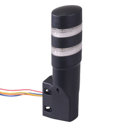 LD6A-2PQB-RGC Red/Green Clear Lens Stack Light LED Tower Pole Mount 24VAC/DC IDEC