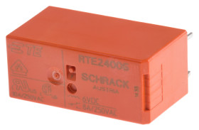 Przekaźnik mocy 6V dc DPDT TE Connectivity, montaż PCB 90Ω Otwór przezierny