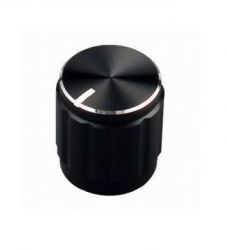 Gałka na potencjometr ALU 15mm czarna