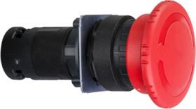 Emergency stop, rotary release, mounting Ø  22 mm, unlit, 1 Form B (N/C), XB7ES542P