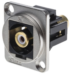 Gniazdo RCA Montaż na panelu Żeński Przepust RS PRO