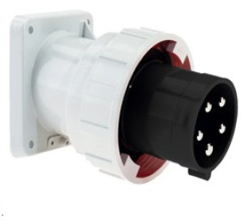 Wtyczka odbiornikowa tablicowa TE skośna 63A 4p 500V 7h IP67 27012