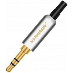 Jack 3.5mm Hi-Fi SYRNARN wtyk słuchawkowy srebrny