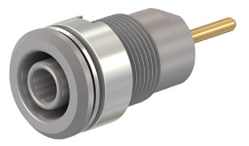 Gniazdo bananowe Żeński typ Gniazdo bananowe Szary 24A Staubli rozmiar 4 mm