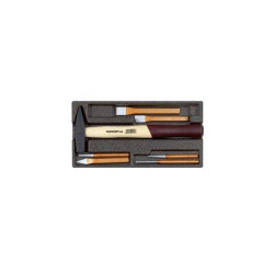 Gedore RED 3301718 Hammer/chisel Set in 2/6 CT module, 7 pieces