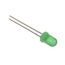 LED 5mm Green (diffused) 30mcd, 60°