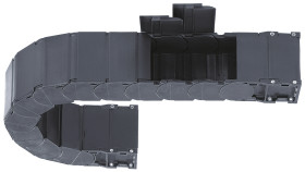 Koryto kablowe szerokość 166 mm głębokość 50mm typ Łańcuch kablowy Igus Igumid G Elastyczny Czarny